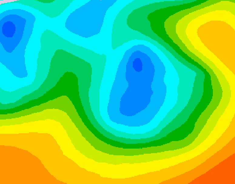 GDPS 500 millibar geopotential height 096 hour forecast chart for Canada based on 2026/05/06 0000Z data