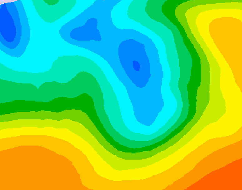 GDPS 500 millibar geopotential height 114 hour forecast chart for Canada based on 2026/05/06 0000Z data