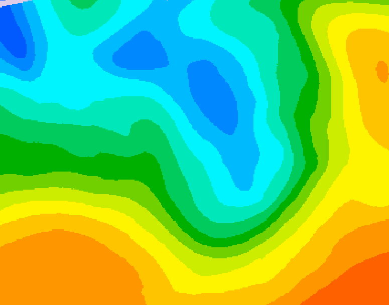 GDPS 500 millibar geopotential height 120 hour forecast chart for Canada based on 2026/05/06 0000Z data