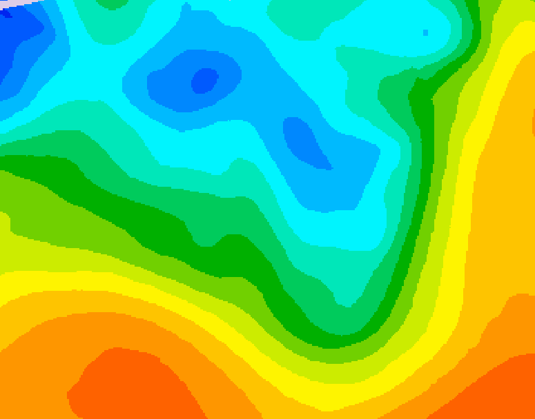 GDPS 500 millibar geopotential height 138 hour forecast chart for Canada based on 2026/05/06 0000Z data