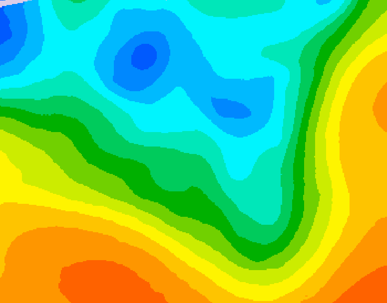 GDPS 500 millibar geopotential height 150 hour forecast chart for Canada based on 2026/05/06 0000Z data