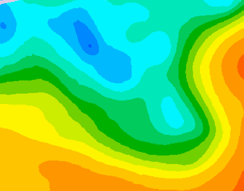 GDPS 500 millibar geopotential height 180 hour forecast chart for Canada based on 2026/05/06 0000Z data