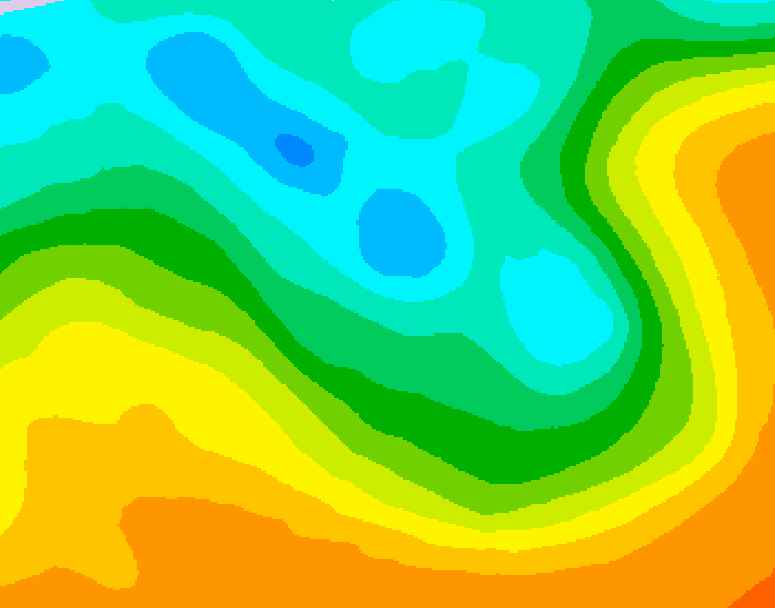 GDPS 500 millibar geopotential height 198 hour forecast chart for Canada based on 2026/05/06 0000Z data