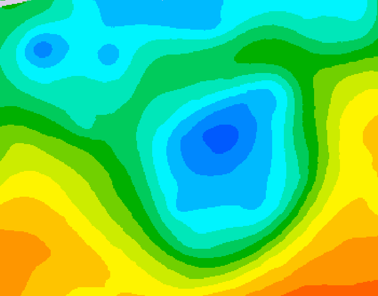 GDPS 500 millibar geopotential height 024 hour forecast chart for Canada based on 2026/05/06 1200Z data