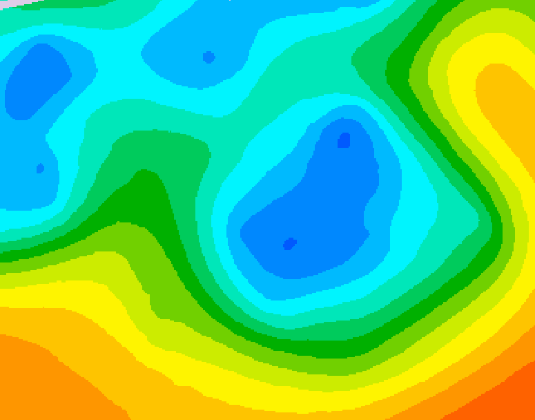 GDPS 500 millibar geopotential height 072 hour forecast chart for Canada based on 2026/05/06 1200Z data