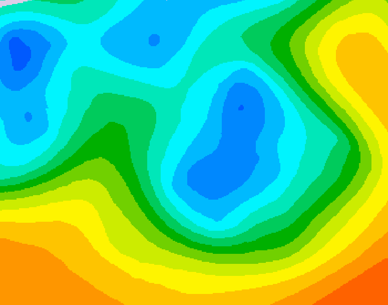 GDPS 500 millibar geopotential height 078 hour forecast chart for Canada based on 2026/05/06 1200Z data