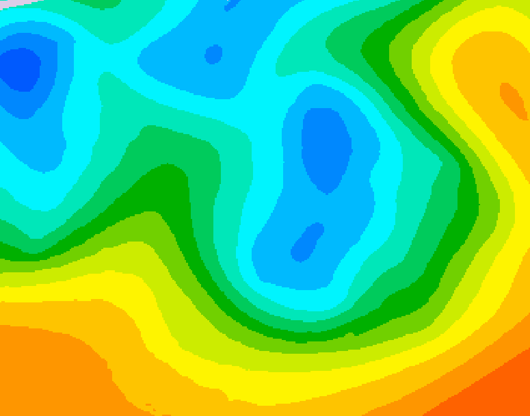 GDPS 500 millibar geopotential height 084 hour forecast chart for Canada based on 2026/05/06 1200Z data