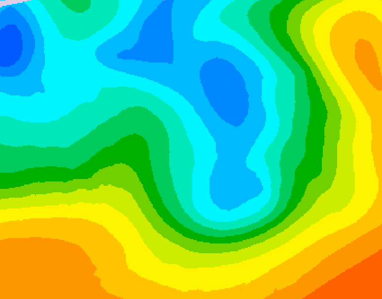 GDPS 500 millibar geopotential height 096 hour forecast chart for Canada based on 2026/05/06 1200Z data