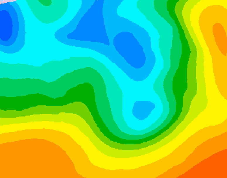 GDPS 500 millibar geopotential height 102 hour forecast chart for Canada based on 2026/05/06 1200Z data