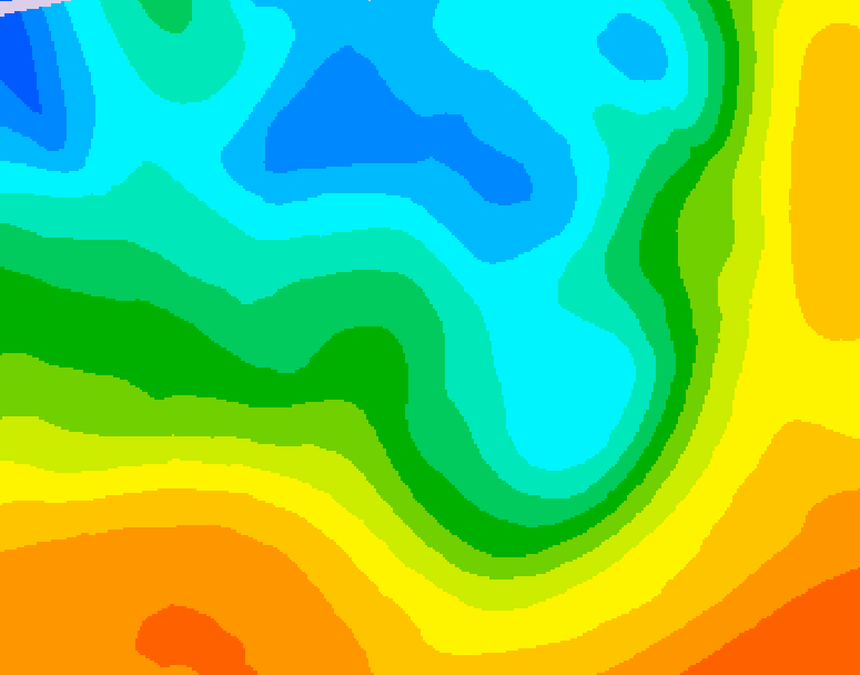 GDPS 500 millibar geopotential height 114 hour forecast chart for Canada based on 2026/05/06 1200Z data