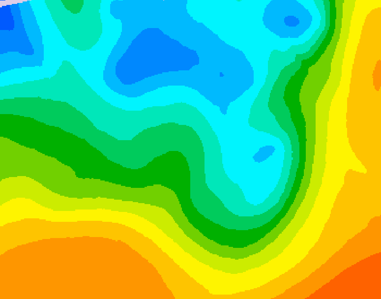 GDPS 500 millibar geopotential height 120 hour forecast chart for Canada based on 2026/05/06 1200Z data