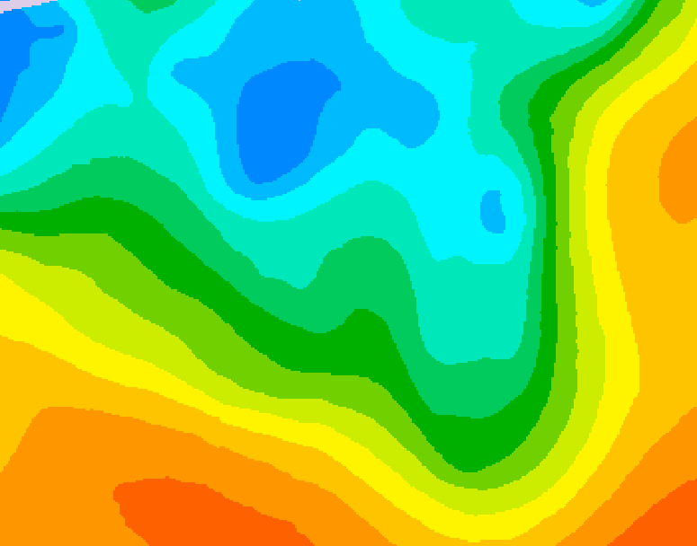 GDPS 500 millibar geopotential height 138 hour forecast chart for Canada based on 2026/05/06 1200Z data