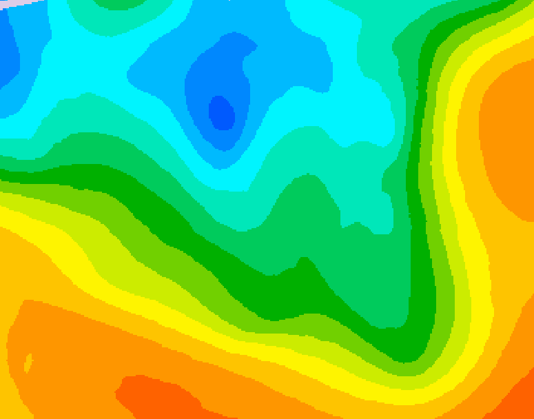GDPS 500 millibar geopotential height 150 hour forecast chart for Canada based on 2026/05/06 1200Z data
