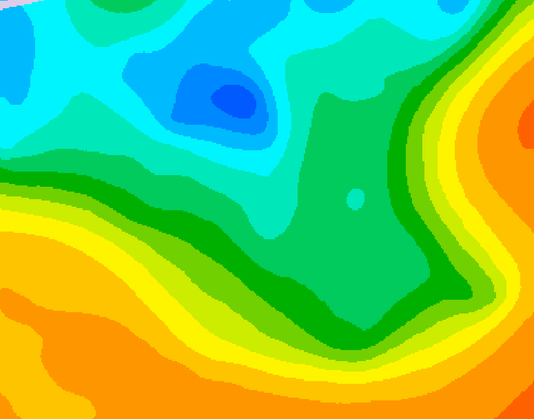 GDPS 500 millibar geopotential height 174 hour forecast chart for Canada based on 2026/05/06 1200Z data