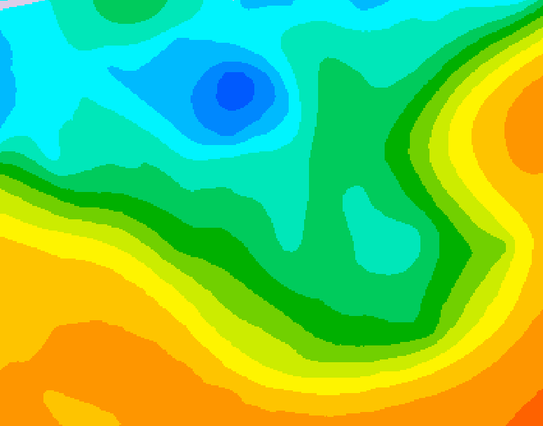 GDPS 500 millibar geopotential height 186 hour forecast chart for Canada based on 2026/05/06 1200Z data