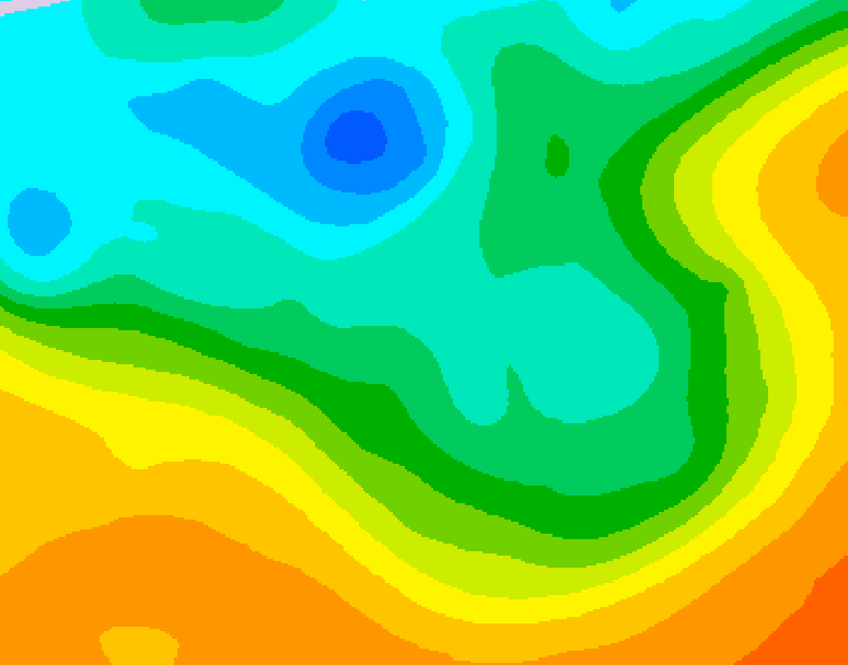 GDPS 500 millibar geopotential height 198 hour forecast chart for Canada based on 2026/05/06 1200Z data