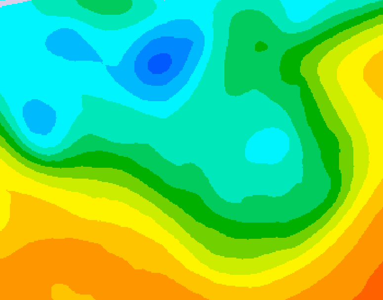 GDPS 500 millibar geopotential height 210 hour forecast chart for Canada based on 2026/05/06 1200Z data