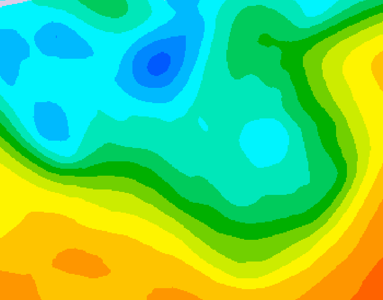 GDPS 500 millibar geopotential height 216 hour forecast chart for Canada based on 2026/05/06 1200Z data