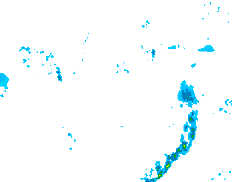 GDPS precipitation 024 hour forecast chart for Canada based on 2026/05/06 1200Z data