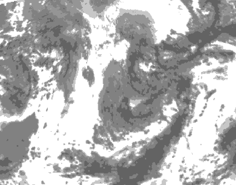 GDPS total cloud 006 hour forecast chart for Canada based on 2026/05/06 0000Z data