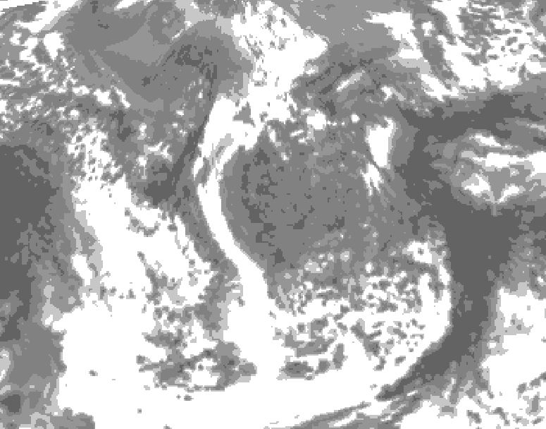 GDPS total cloud 048 hour forecast chart for Canada based on 2026/05/06 0000Z data