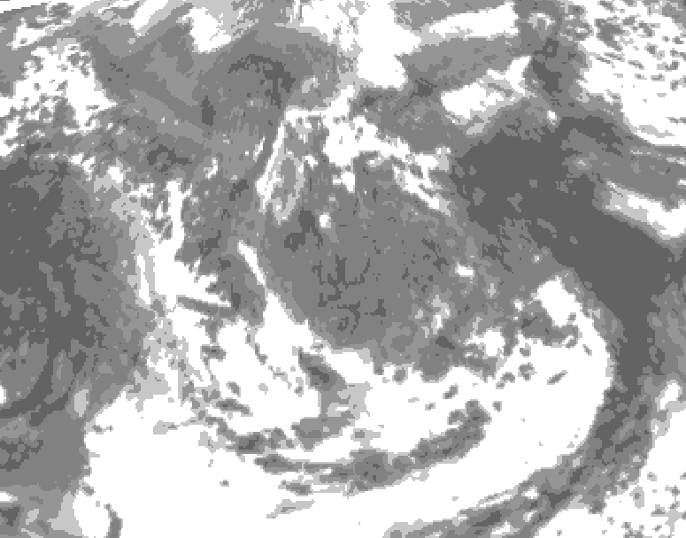 GDPS total cloud 060 hour forecast chart for Canada based on 2026/05/06 0000Z data
