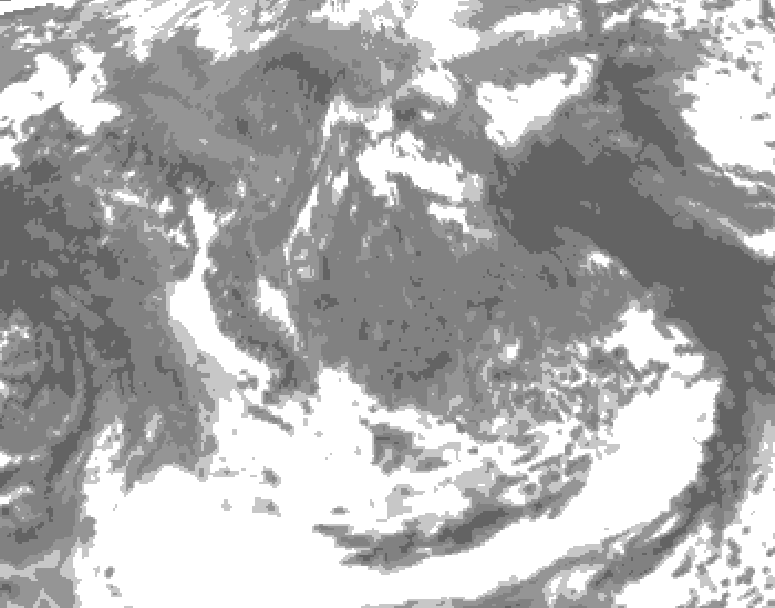 GDPS total cloud 066 hour forecast chart for Canada based on 2026/05/06 0000Z data