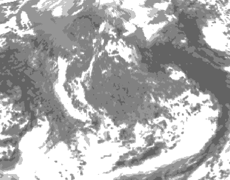GDPS total cloud 072 hour forecast chart for Canada based on 2026/05/06 0000Z data