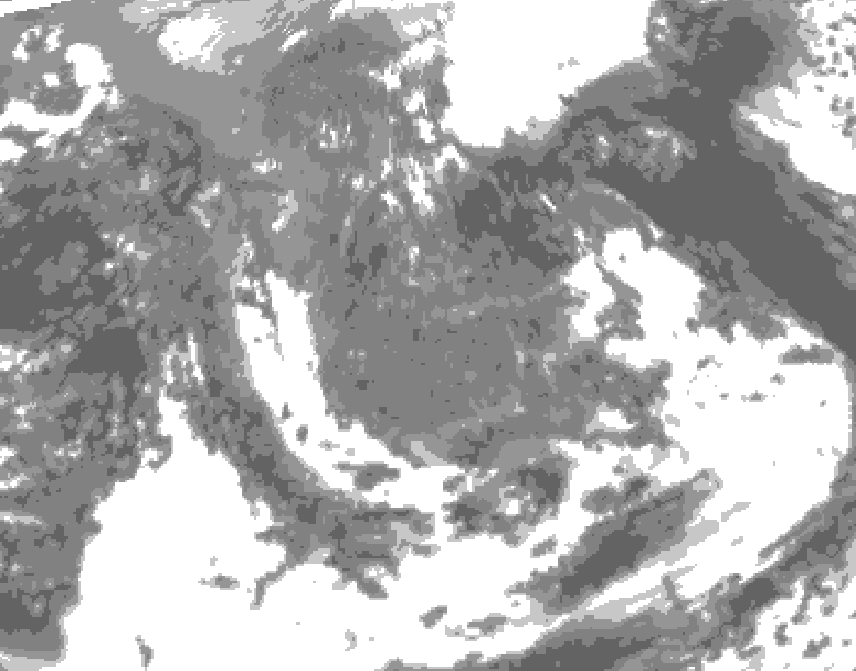 GDPS total cloud 084 hour forecast chart for Canada based on 2026/05/06 0000Z data