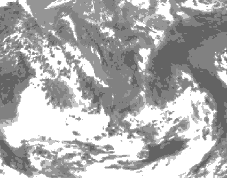 GDPS total cloud 198 hour forecast chart for Canada based on 2026/05/06 0000Z data