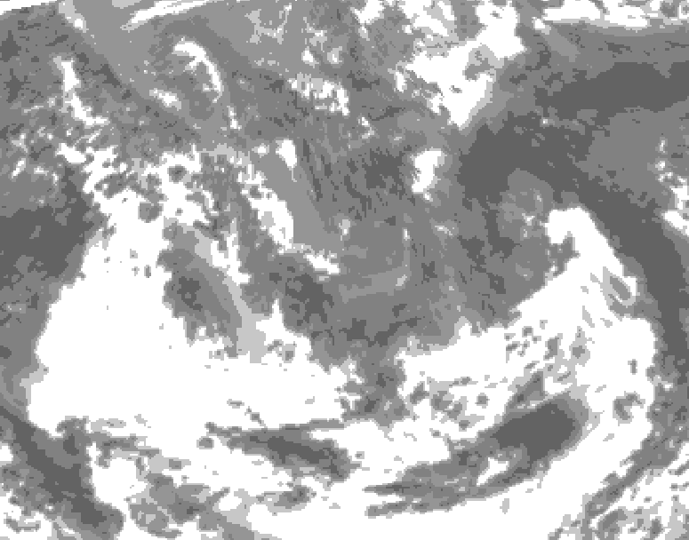 GDPS total cloud 204 hour forecast chart for Canada based on 2026/05/06 0000Z data