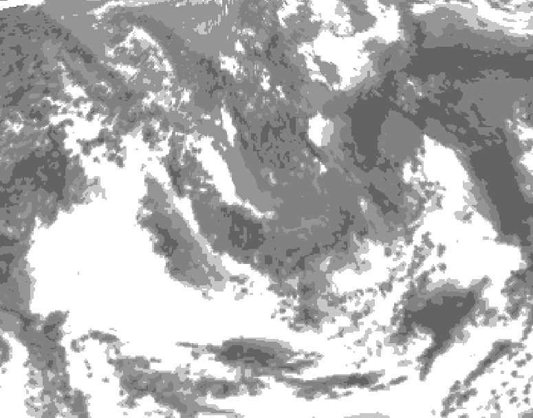 GDPS total cloud 210 hour forecast chart for Canada based on 2026/05/06 0000Z data