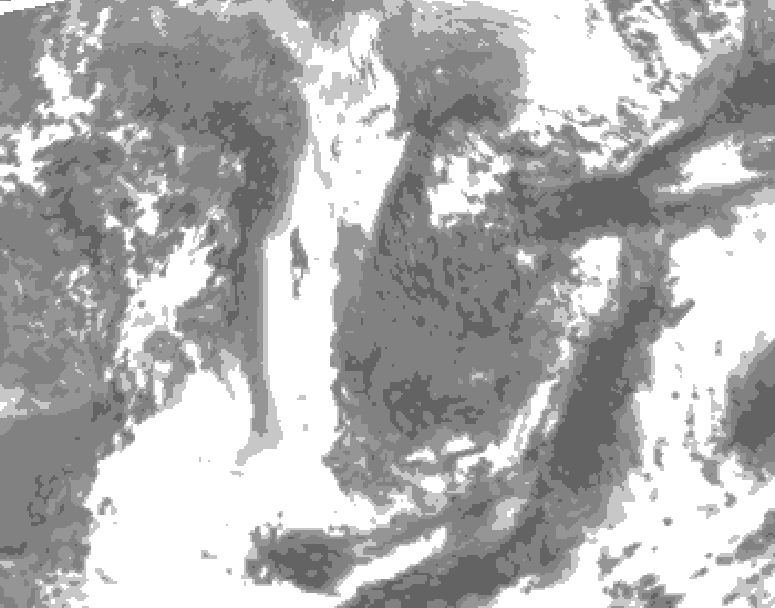 GDPS total cloud 006 hour forecast chart for Canada based on 2026/05/06 1200Z data