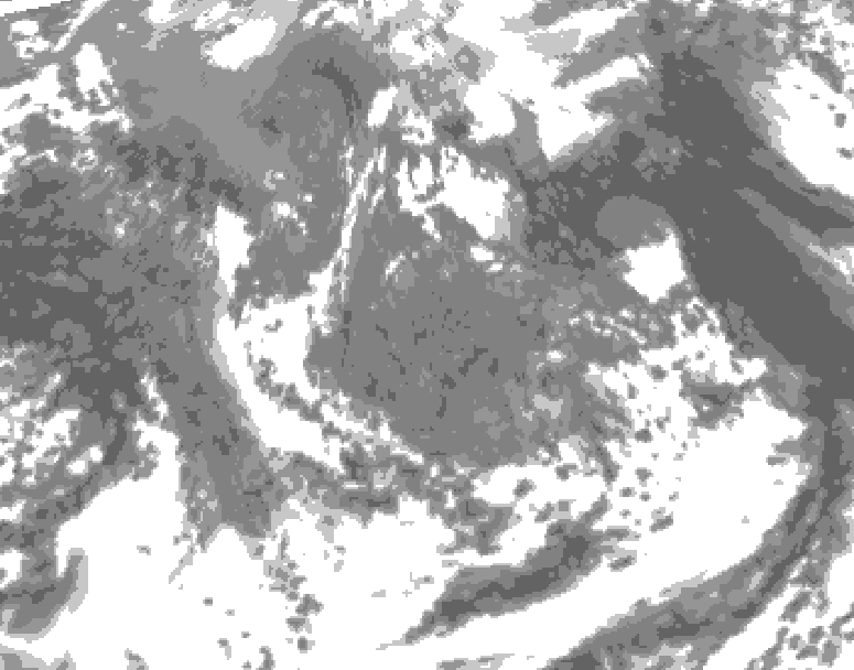 GDPS total cloud 060 hour forecast chart for Canada based on 2026/05/06 1200Z data