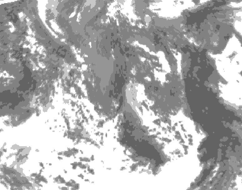 GDPS total cloud 156 hour forecast chart for Canada based on 2026/05/06 1200Z data