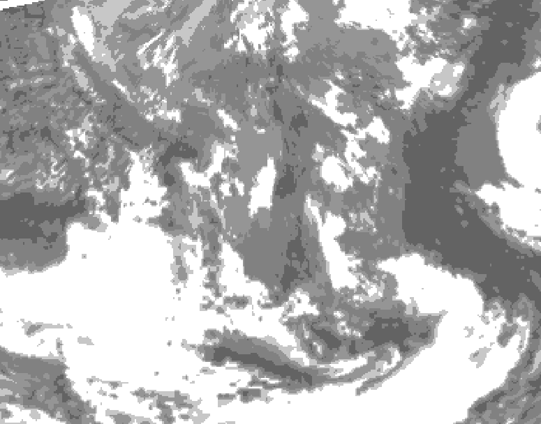 GDPS total cloud 174 hour forecast chart for Canada based on 2026/05/06 1200Z data
