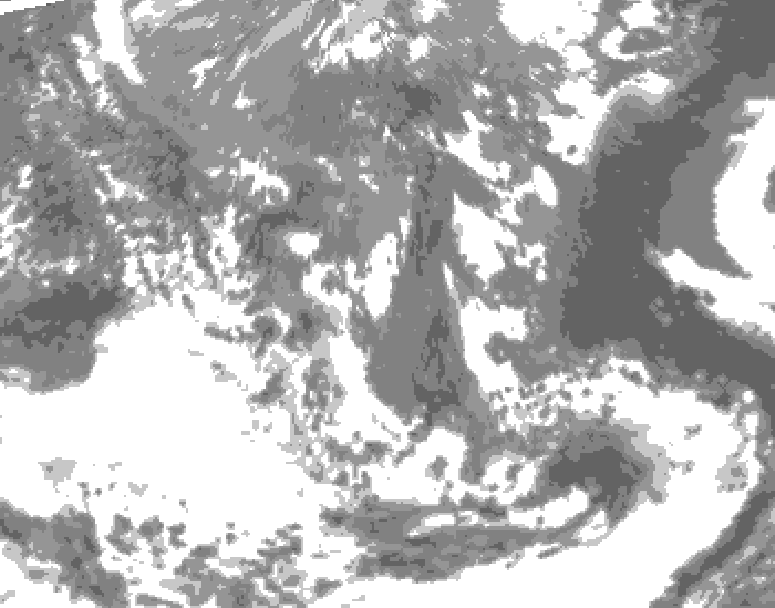 GDPS total cloud 180 hour forecast chart for Canada based on 2026/05/06 1200Z data