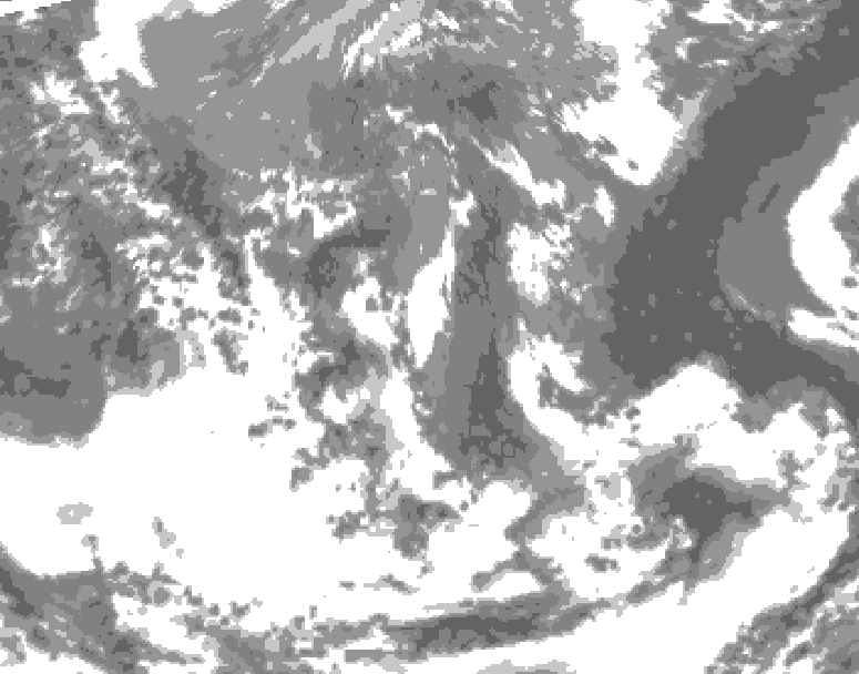 GDPS total cloud 186 hour forecast chart for Canada based on 2026/05/06 1200Z data
