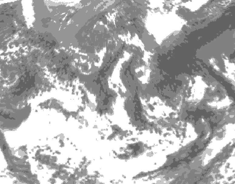 GDPS total cloud 204 hour forecast chart for Canada based on 2026/05/06 1200Z data