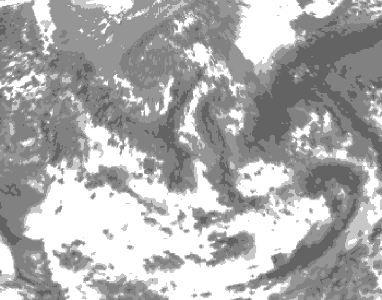 GDPS total cloud 210 hour forecast chart for Canada based on 2026/05/06 1200Z data
