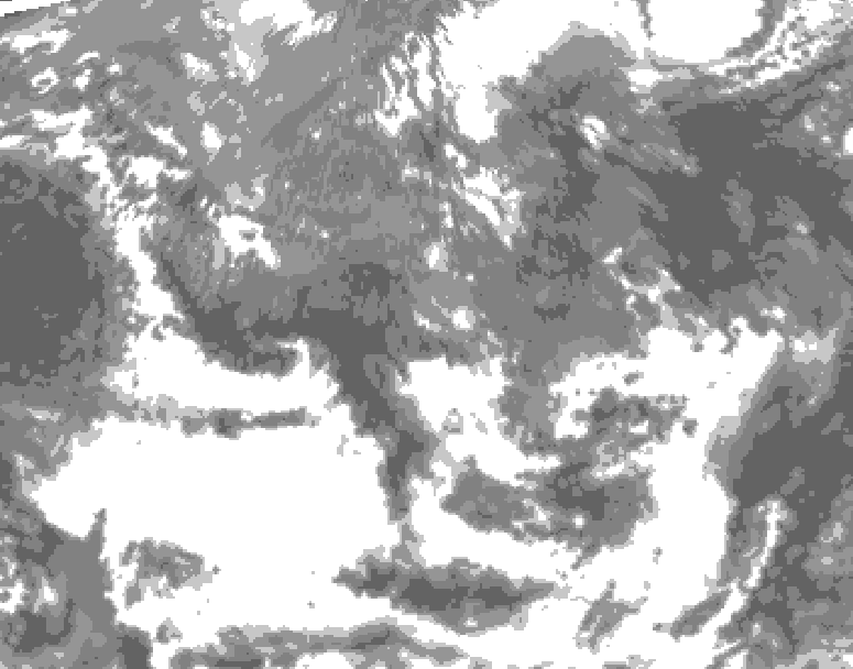 GDPS total cloud 240 hour forecast chart for Canada based on 2026/05/06 1200Z data