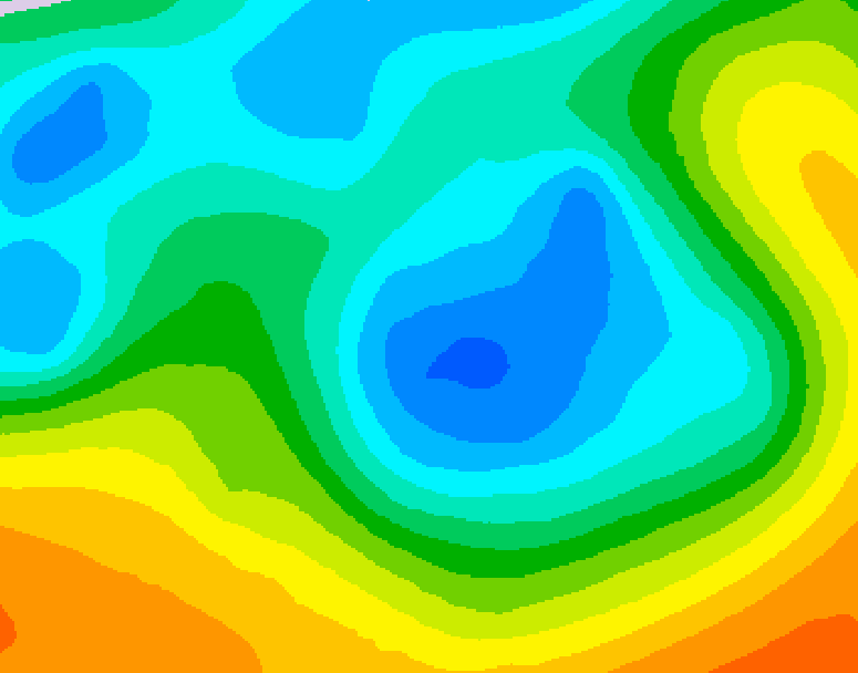 GDPS 500 millibar geopotential height 054 hour forecast chart for Canada based on 2026/05/07 0000Z data