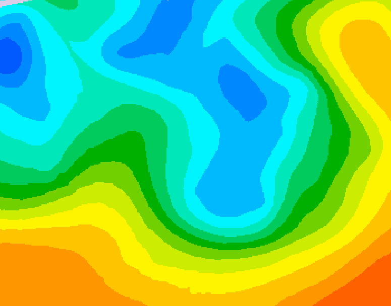 GDPS 500 millibar geopotential height 078 hour forecast chart for Canada based on 2026/05/07 0000Z data