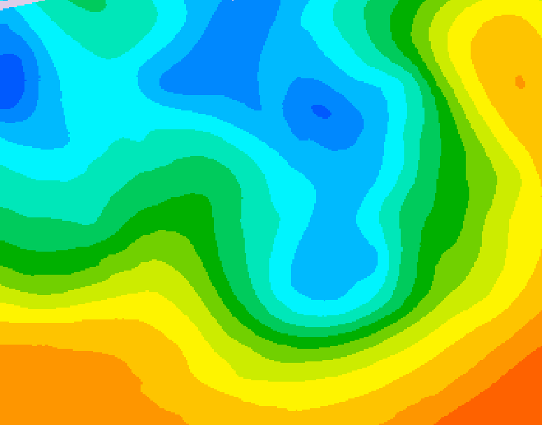 GDPS 500 millibar geopotential height 084 hour forecast chart for Canada based on 2026/05/07 0000Z data