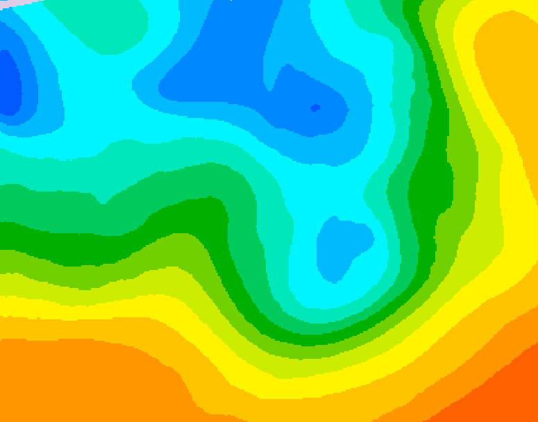 GDPS 500 millibar geopotential height 090 hour forecast chart for Canada based on 2026/05/07 0000Z data