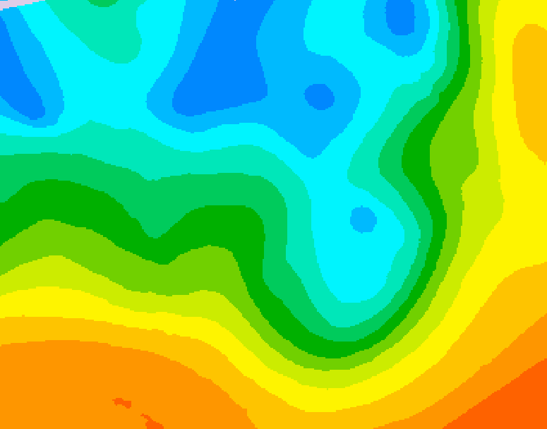 GDPS 500 millibar geopotential height 102 hour forecast chart for Canada based on 2026/05/07 0000Z data