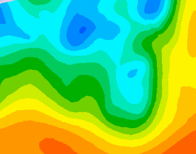 GDPS 500 millibar geopotential height 114 hour forecast chart for Canada based on 2026/05/07 0000Z data