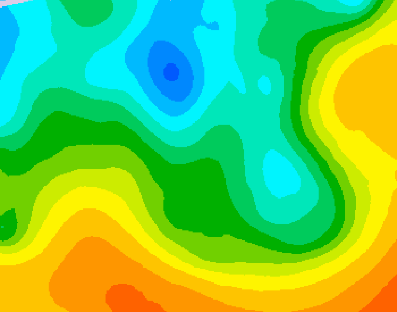 GDPS 500 millibar geopotential height 138 hour forecast chart for Canada based on 2026/05/07 0000Z data