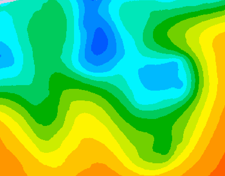 GDPS 500 millibar geopotential height 180 hour forecast chart for Canada based on 2026/05/07 0000Z data