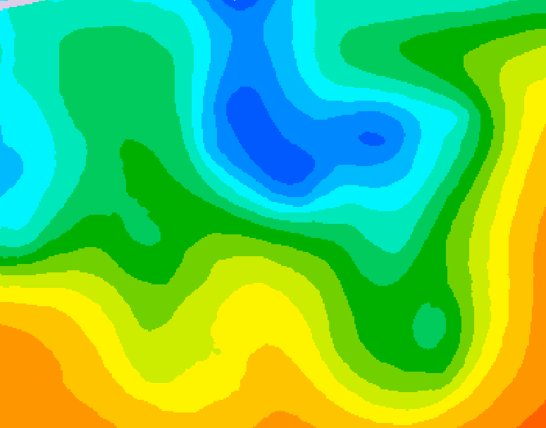 GDPS 500 millibar geopotential height 198 hour forecast chart for Canada based on 2026/05/07 0000Z data